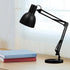 E14 E27 10mm Kisangel Small Indoor Lamp Shade for Table Lamps, Rustic Black Lampshade with Aperture, Replacement Light