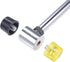 uxcell 25mm Double-Faced Rubber Hammer, Non-Slip Grip Mallet for Leather Crafts, Woodworking, and Flooring Installation