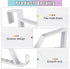 Maitys Space Saving Plastic Over Door Hooks - Multi Hanging Storage Organizers (White, 8 Pieces)
