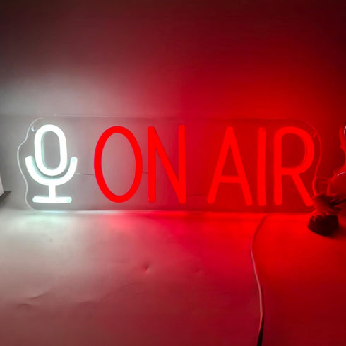 On Air Neon Sign LED Light for Live Streaming, Recording Studio, Bedroom, and Game Room Wall Dcor, Vibrant LED Neon