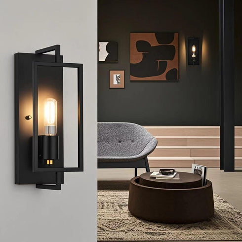 1-Light E26 HardwiredBulb Wall Sconce,Metal Wall Sconce Light Fixtures,Ceramic Base,Modern Indoor Lighting Included