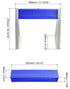 QWORK Lab Pipettor Stand, Plastic Polymer Holder for Up to 6 Micropipettes