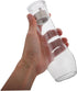 2pcs Countertops Mouthwash Dispenser Glass Bottle Lid for Bathroom Kitchen Multi-use Mouthwash Container for Stylish