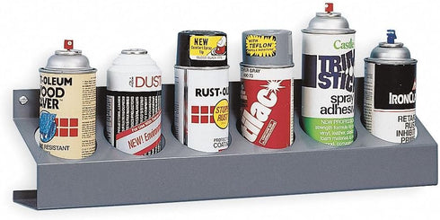 Durham 385-95 6 21-1/2" 5-1/4" 3-1/8" Gray Cold Rolled Steel Sections Aerosol Can Caddy, Width x Height x Depth