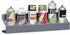 Durham 385-95 6 21-1/2" 5-1/4" 3-1/8" Gray Cold Rolled Steel Sections Aerosol Can Caddy, Width x Height x Depth