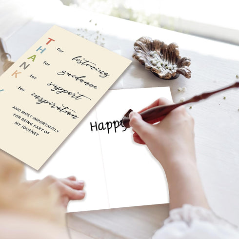 Funny Thank You Card to Teacher,Unique Appreciation Thank You Gifts for Mentor, Coach, Educator,Friends, Great Thank