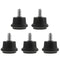 Holibanna 5Pcs Swivel Office Chair Wheels Furniture Caster Rollers Silent Insert Casters
