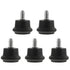 5pcs Office Chair Wheels Swivel Caster Rollers Circlip Stem Insert for Furniture
