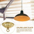 3.46X3.46X0.59in Homoyoyo Antique Style Cast Brass Canopy Light Cover Plate with Chandelier Hook