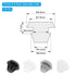 PATIKIL 5mm Diameter Silicone Round Snap, 30 Pcs in Type Locking Furniture Hole Plug Button Protective Cover Cap Head Fit for 2.5-5mm Hole for Seal Bulkhead Cylinder Hole, Grey