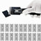 Razor Blades Metal Scraper Tool - Long Handheld Glass Scraper with 20 PCS Single Edge Replacement Blades