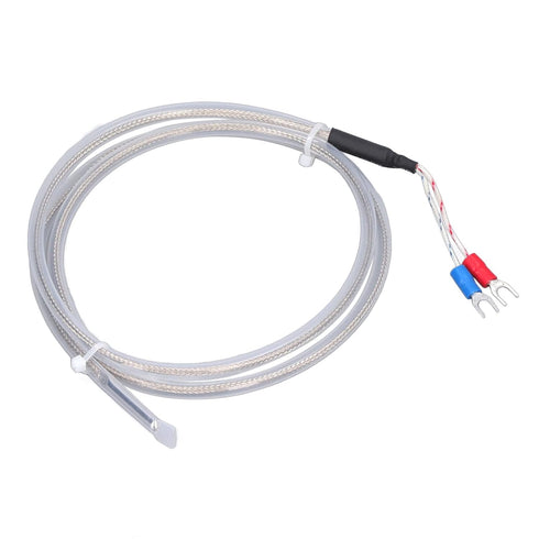 K Thermocouple, PTFE Thermocouple 1 Meter K Temperature Transducer Probe 0-200?, Industrial Temperature Sensors