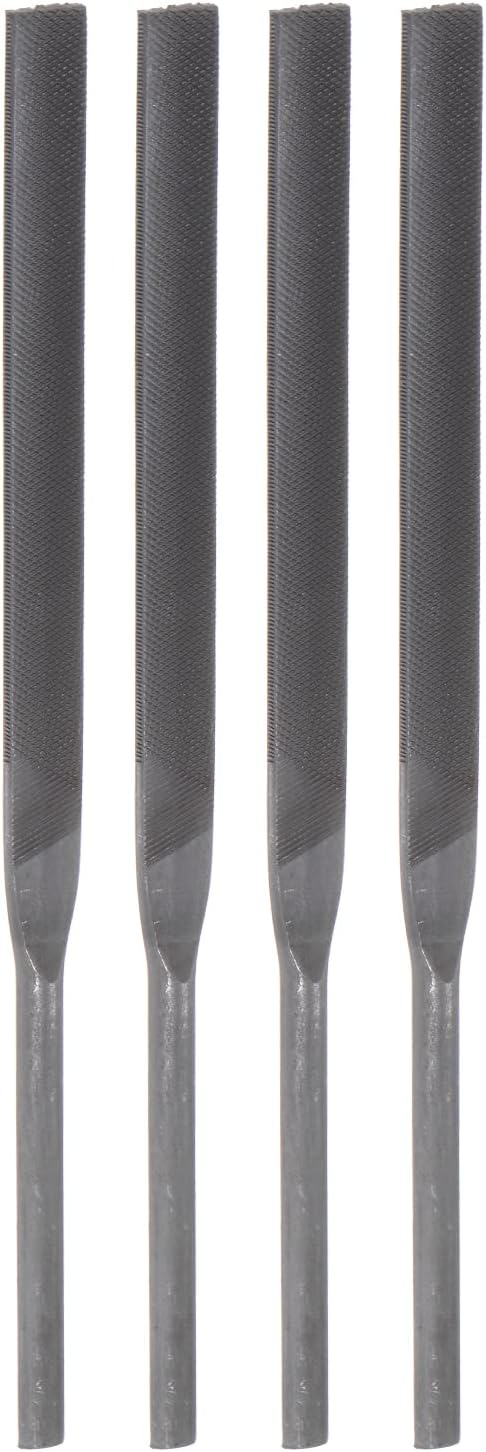 4pcs Pneumatic Flat Files Set, 5mm x 85mm, Hardened Bearing Steel Middle Cut Teeth Hand Tools