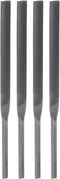 4pcs Pneumatic Flat Files Set, 5mm x 85mm, Hardened Bearing Steel Middle Cut Teeth Hand Tools