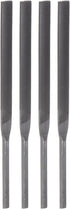 4pcs Pneumatic Flat Files Set, 5mm x 85mm, Hardened Bearing Steel Middle Cut Teeth Hand Tools