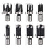 8Pcs Wood Plug Cutter Drill Bit Set, Carbon Steel Titanium Coated Woodworking Chamfer Drill Bits