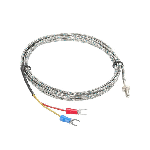 MECCANIXITY Thermocouple Temperature Sensor M6 Screw Probes J Type 6.6ft 0 to 750°C (32 to 1382°F)