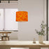 LASENLANP 8.9"x11" Lamp Shade Abstract beautiful red swirl liquid colorful marble surface Orange Drum Lampshade