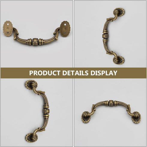 10pcs Cabilock European Style Plastic Cabinet Knobs and Drawer Pull Handles, No-Drill Installation, Suitable