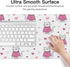 Generic 35. 4" 16. 5" Cute Cat Love Hearts Desk Mat Multifunctional Leather Mouse Pad, Waterproof Dual Sided Desk Mat