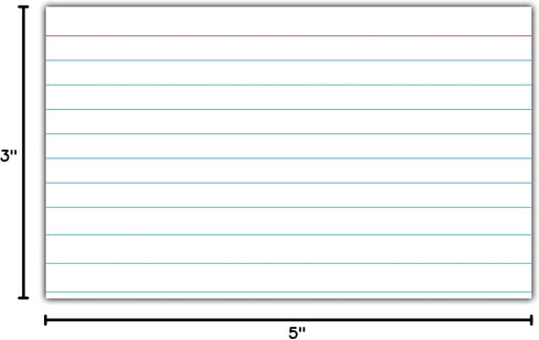 C-Line 3" 5", 100/PK (48807) Index Cards, x White