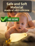 BemeedLigt Dimmable LADK001WH Lying Flat Duck Night Light, Cute Silicone Duck Lamp, LED Nursery Nightlight, Bedside