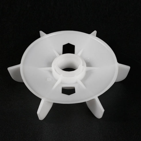 uxcell Motor Fan Blade, 150mmx28mm Round Shape, White Engineering Plastic with 6 Vanes, 2pcs