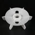 uxcell Motor Fan Blade, 150mmx28mm Round Shape, White Engineering Plastic with 6 Vanes, 2pcs