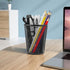 YY YEARCHY Pen Pencil Holder for Desk, Mesh Organizer Cup Holders for Home Office Makeup Brush (Black, Medium 12 Pack)