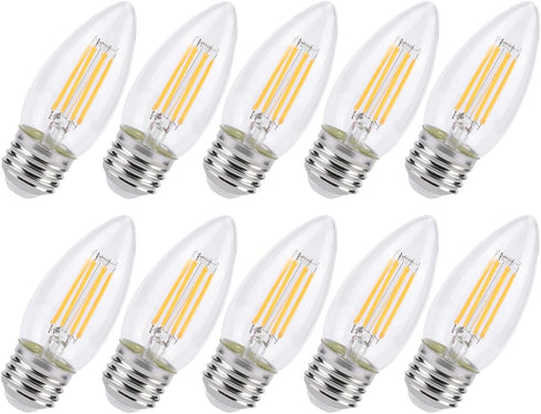 KINUR E26 B11 Candelabra led Light Bulbs 4 Watt (40 Watt Equivalent)