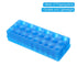 PATIKIL 26 Wells Tube Rack, 2 Pcs Vial Rack for Microcentrifuge Tubes 0.2/0.5/1.5/2/5ml, Blue
