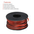 MECCANIXITY 26 Gauge 2 Conductor Parallel Silicone Wire, 26AWG Stranded Tinned Copper Wire Spool 10m