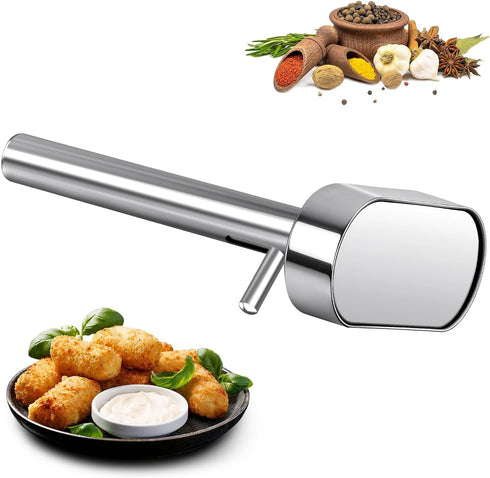 Seqiuay Falafel Scoop Maker, Stainless Steel Falafel Press Mold, Easy to Use and
