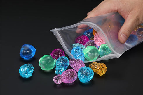 200 PCS 2" x 3" Thick 4 Mil Small Clear Zip Poly Lock Plastic Bags, Heavy-Duty Reclosable Zip Bags for Jewelry
