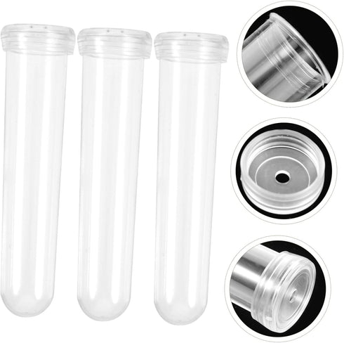 50pcs Wakauto Transparent Flower Tubes for Fresh Flowers Practical Floral Water Containers Height for Roses Carnations
