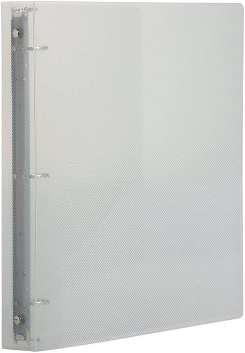 JAM PAPER Plastic 1 inch Clear Binder, 3 Ring - Sold Individually