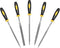 Mini Metal Needle File Set, 5pcs Small Hand Files for Detail Work, Hardened Alloy Steel Tools