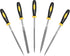 Mini Metal Needle File Set, 5pcs Small Hand Files for Detail Work, Hardened Alloy Steel Tools