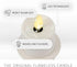 Luminara Flameless Candle Nightlight w/Dusk to Dawn Light Dark Auto Sensor, White Wall Plug Indoor Night LED Light