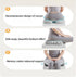 Xiamenzcx Ergonomic Office Chair Cushion and car Memory Foam Coccyx Cushion are Used to Relieve Coccyx and Sciatica