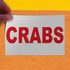 Fastasticdeals 36x24Inches Decal Stickers Multiple Sizes Crabs Red Food Bar Restaurant Truck Industrial Vinyl Safety