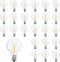 G40 Light Bulbs Replacement, 1 Watt Shatterproof LED Globe Bulbs, Warm White, 25 Pack, E12 or C7 Base