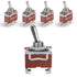 MGI SpeedWare Latching Metal Toggle Switches, 20 Amp at 12vDC 125vAC, 5-Pack SPST ON/OFF