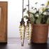 2Pcs Set, 12" Ceiling Fan Pull Chain Decorative Bronze Chains with Spiral Pendant Ornaments, Extension Light Pulls