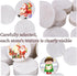 Lulonpon 12 Pieces White Round Rocks for Painting, 2.5 Inches Smooth Bulk Flat Rocks, Natural Surface Craft Supplies