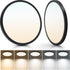 Ultra Thin LED Ceiling Light 12 inch, 24W 2640LM Dimmable Flush Mount