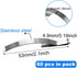 60 Pieces Window Screen Tension Spring Corner Mount Flat Window Spring Clips Stainless Steel,Prevent Screen Windows Shaking
