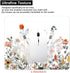 Garden Blooming Flowers Mouse Pad, Colourful Wildflowers Floral Mouse Mat with Waterproof Anti Slip Rubber Mousepad