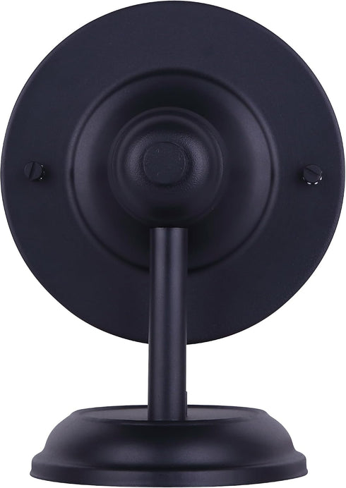 1-Light Canarm Oudoor Downlight, Black Wall Mount with Clear Glass Panels, Classic Durable Outdoor Lighting for Porch