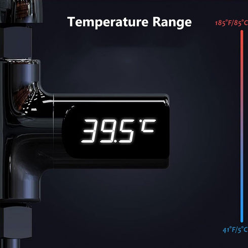 Chesoon 5-85/41-185 360 SN12 Instant-Read Shower Thermometer LED Digital Display Fahrenheit/Centigrade Baby Bath Water